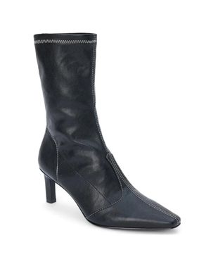 Matisse Clara Snip Toe Zippered Boots - Blue