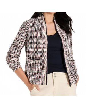 NIC+ZOE Tuck Stitch Colorwheel Jacket - Multicolor