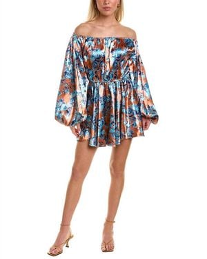 Caroline Constas Charli Mini Dress - Blue