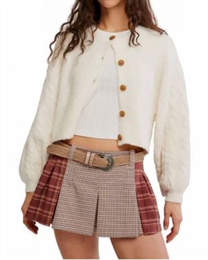 Free People Sherry Pleated Mini Skirt - Multicolor