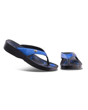 AEROTHOTIC Original Orthotic Comfort Thong Sandal Flip Flops - Blue