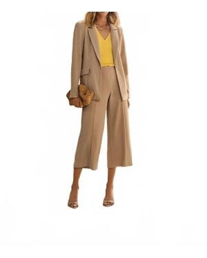 Joseph Ribkoff Culotte Pull On Pant - Natural