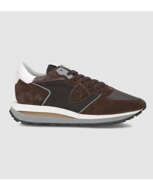 Philippe Model Tropez Haute Low Sneakers - Brown