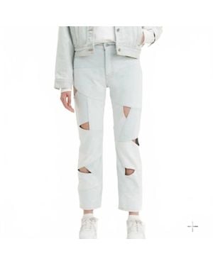 Levi's Premium 501 Original Cropped Jeans - Gray