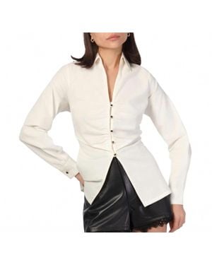 Cami NYC Alistair Poplin Top - Natural