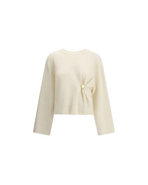 Loulou de Saison Drapedsweater - Natural