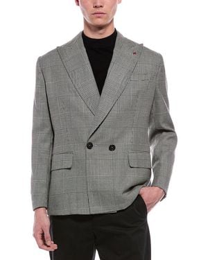 Isaia Wool Blazer - Gray