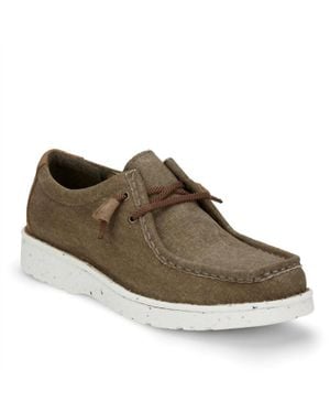 Justin Boots Hazer Canvas Slip On - Brown