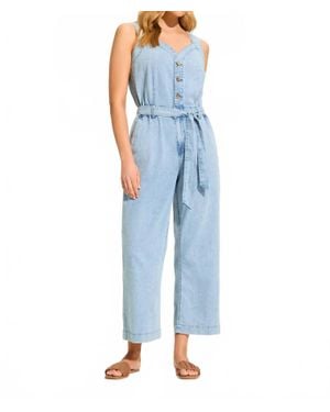 Fdj Wide Leg Jumpsuit - Blue