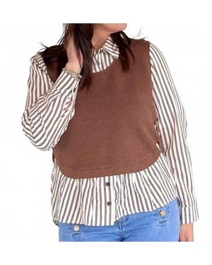 Fate Bound Together Long Sleeve Top - Red
