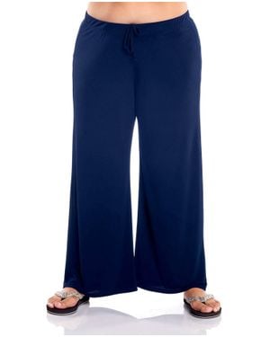 Always for Me Plus Size Lounge Pants - Blue