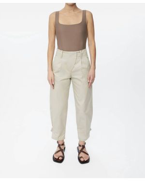 Dāl the Label Canvas Utility Tapered Pants - Natural