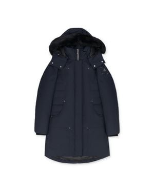 Moose Knuckles Shearling Cloud Shearling Parka - Blue