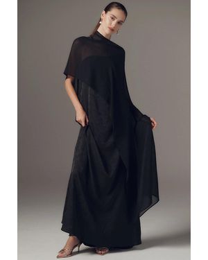 Diarrablu Tubi Cape Maxi Dress - Blue