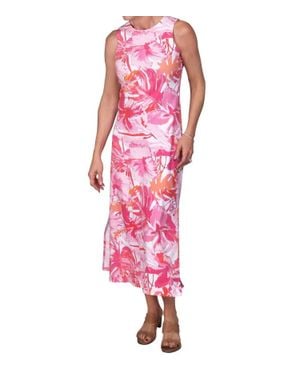 Ana Clare Emilee Maxi Shift Dress - Pink