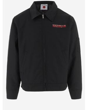 ICECREAM Drippy Jacket With Logo - Black