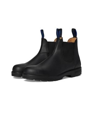 Blundstone 566 Boots Leather Round Toe Ankle Chelsea Zogg3534 - Black