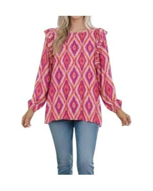 Michelle Mcdowell Kacey Pointing Forward Top - Red