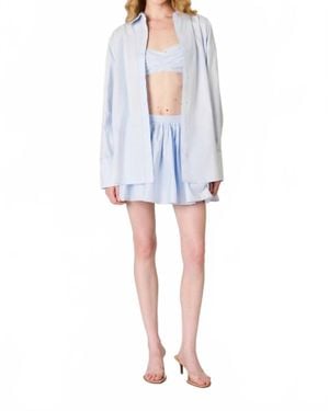 Nia Bea Button Down Shirt - White
