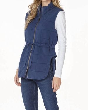 Bobi Zip Up Vest - Blue