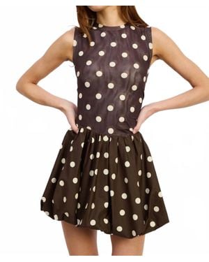 En Saison Lainey Mixed Media Mini Dress - Multicolor