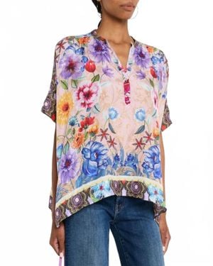 Johnny Was Louella Blouse - Blue