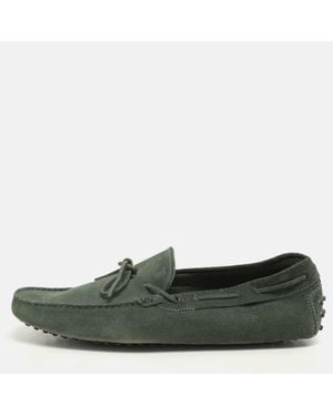 Tod's Suede Loafers - Green
