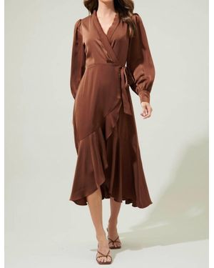 Sugarlips Ophelia Wrap Dress - Brown