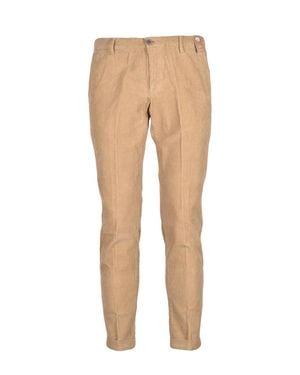 AT.P.CO Corduroy Cotton Chino Pants - Natural