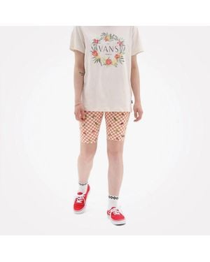 Vans Flying V Print Legging Shorts - Pink