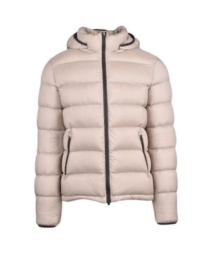 Herno Removable Hood Polyamide Down Jacket - Natural
