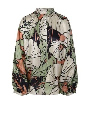 JUAN DE DIOS Don Simon Blouse - Gray
