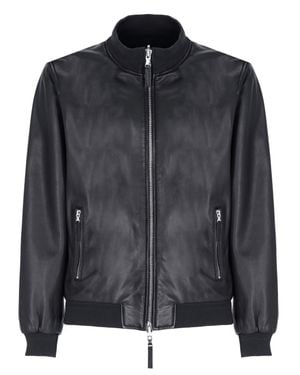 The Jack Leathers Dennis Reversible Leather Jacket - Black