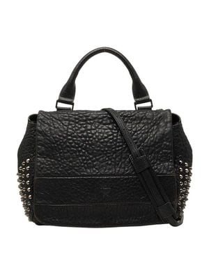 MCM Studs Leather 2Way Bag - Black