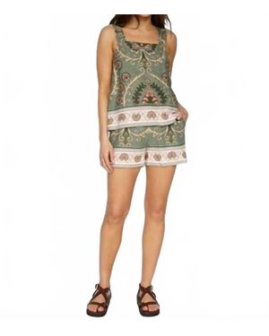 Sanctuary Spring Breaker Semi High Rise Shorts - Green