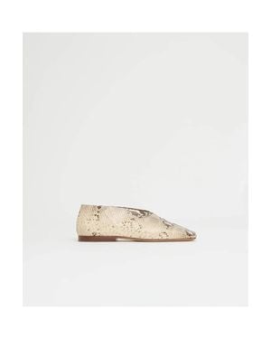 Mansur Gavriel Square Soft Classic Flat Shoes - White