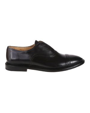 Premiata Vaggio Polished Calf Leather Derbies - Black