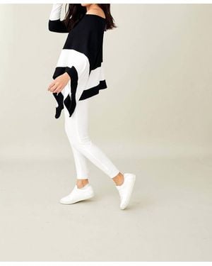 French Kyss Soft Stretch Asymmetrical Top - Natural