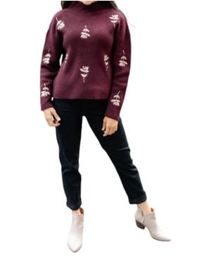 Cozy Casual Genevieve Embroidered Sweater