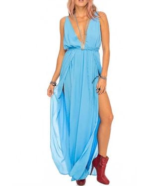 Indah Revival Maxi Dress - Blue