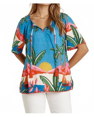 LulaLife Pacifica Top - Blue