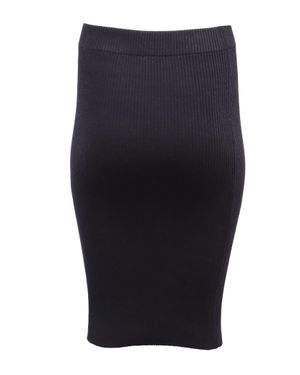 Vince Ribbed-Knit Midi Skirt - Blue