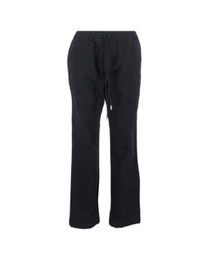 MR P. Mr. P. Drawstring Straight -Leg Pants - Blue