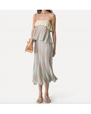 forte_forte Les Foiles Intarsia Midi Skirt - Multicolor