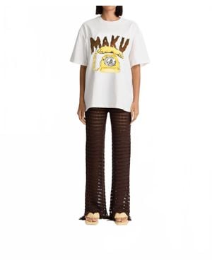 Mak Banana Phone Vintage Tee - White