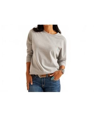 Ariat Fun Farm Oversized Long Sleeve Top - Black