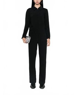 Ba&sh Omiza Long Sleeve Straight Leg Jumpsuit - Black