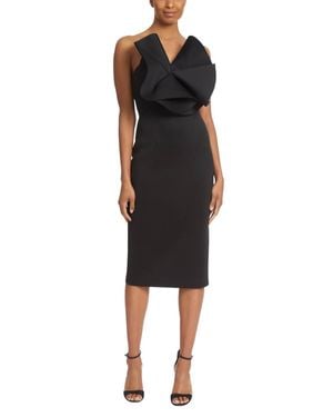 Badgley Mischka Pinwheel Cocktail Dress - Black