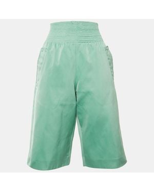 Sportmax Mint Satin Bermuda Shorts - Green
