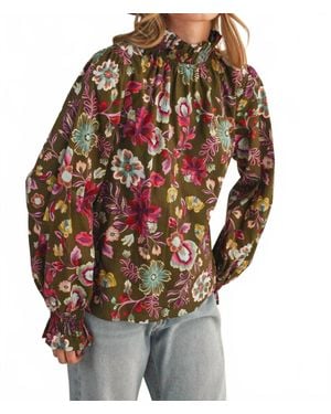 ..,merci Say It With Flowers Top - Multicolor